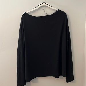 All saints one shoulder long sleeve shirt